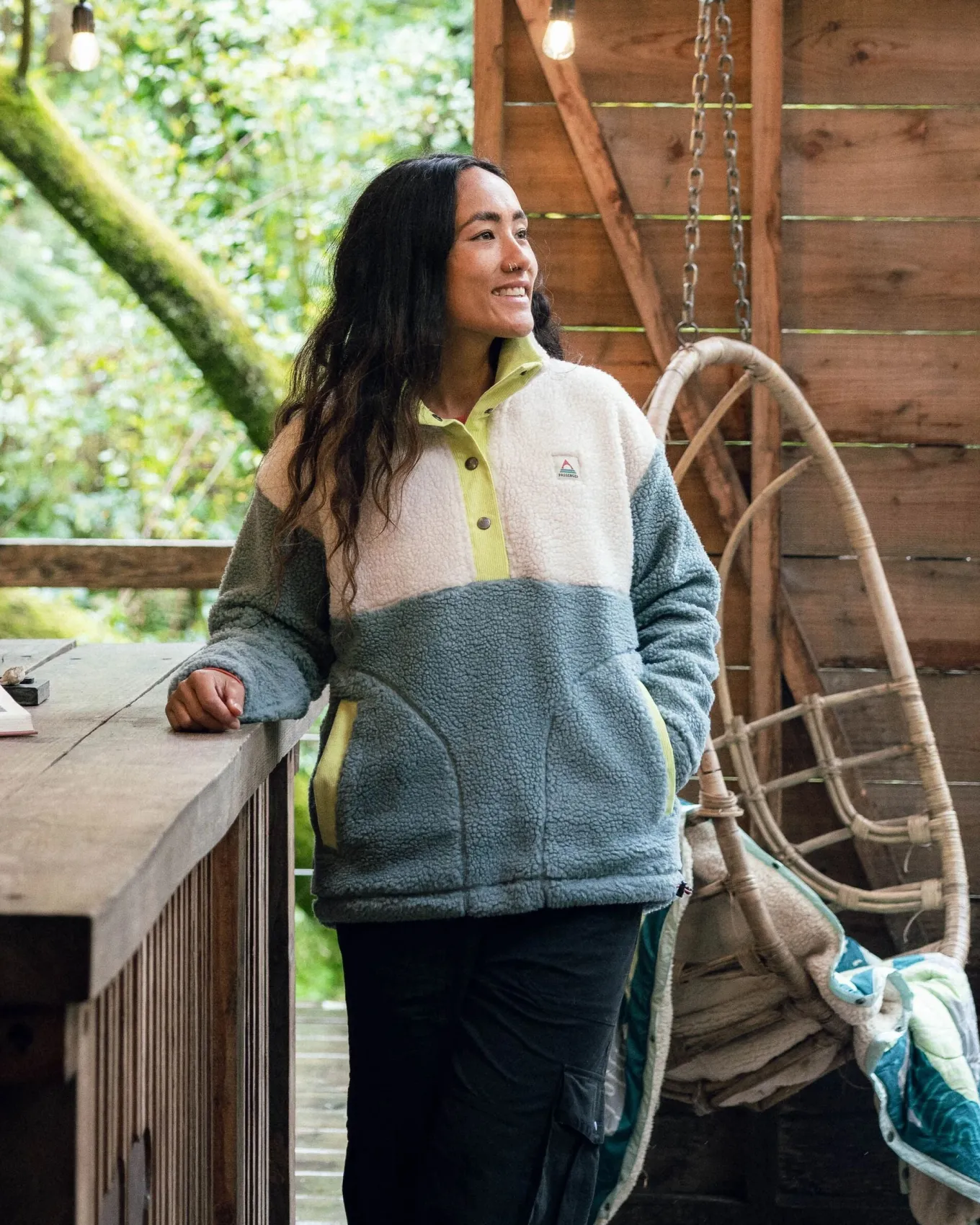 Create recyceltes Deep-Pile Sherpa-Fleece - Arktis