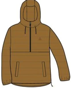 Crest Recycelte Isolierjacke - Goldbraun