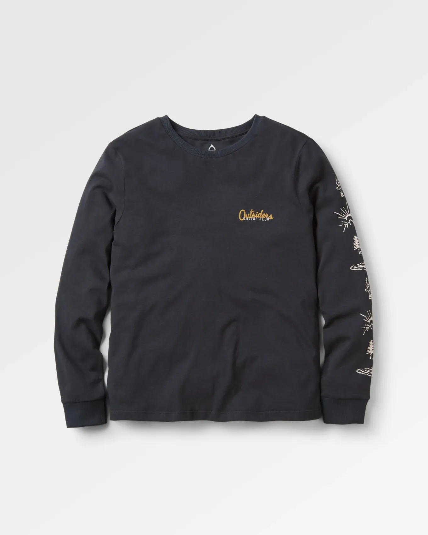 Dawn Recyceltes Baumwoll-Langarmshirt - Schwarz
