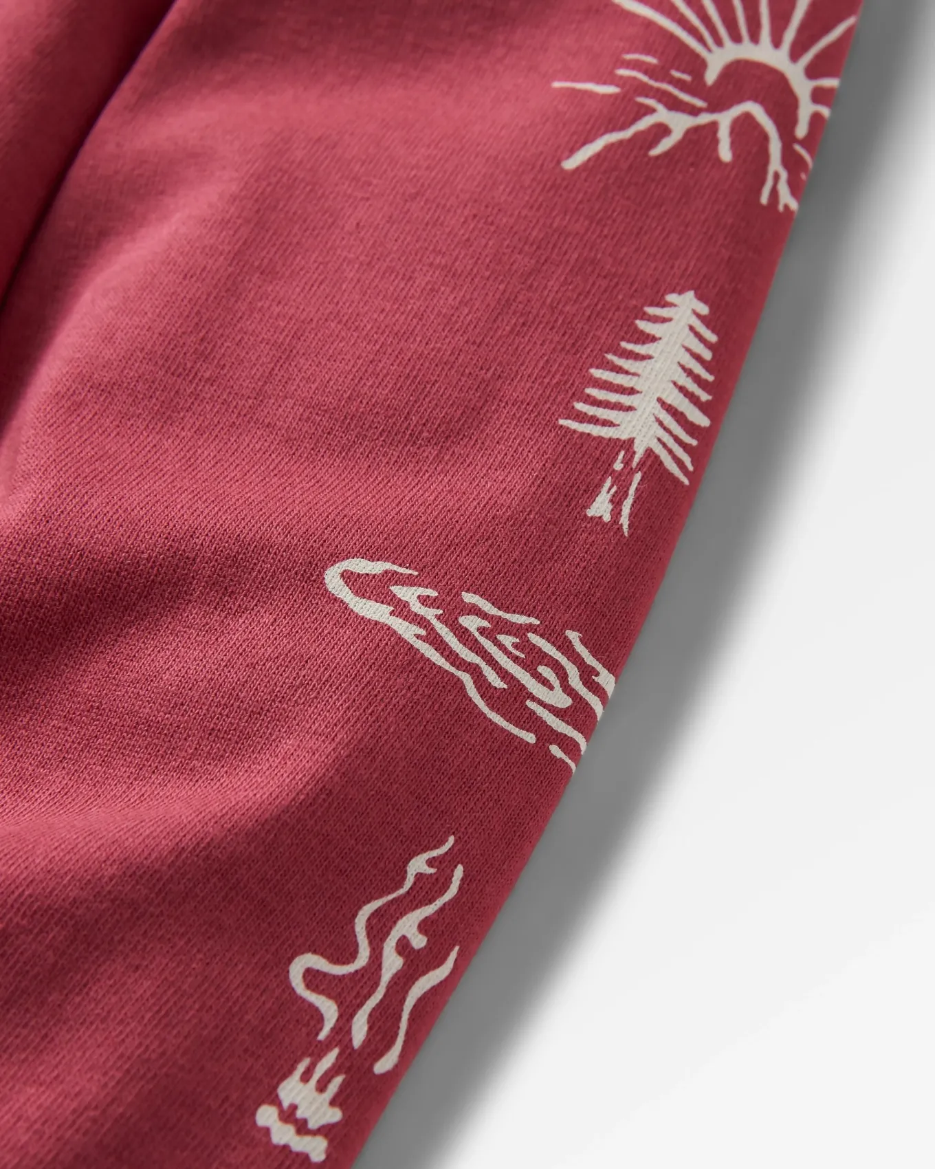 Dawn Recyceltes Baumwoll-Langarmshirt - Erde Rot
