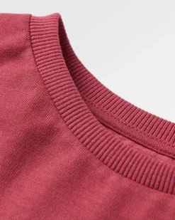Dawn Recyceltes Baumwoll-Langarmshirt - Erde Rot