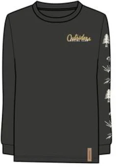 Dawn Recyceltes Baumwoll-Langarmshirt - Schwarz