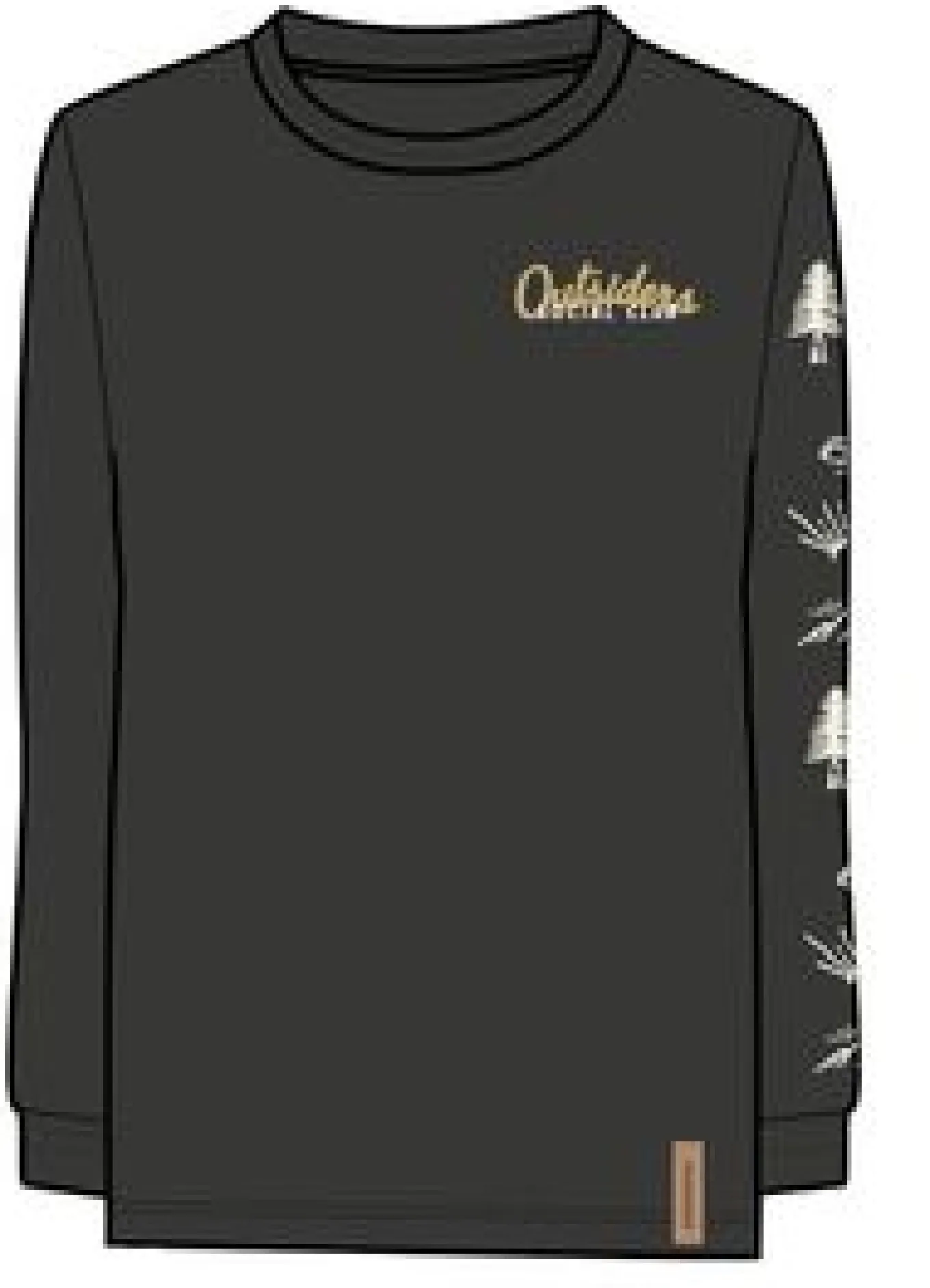 Dawn Recyceltes Baumwoll-Langarmshirt - Schwarz