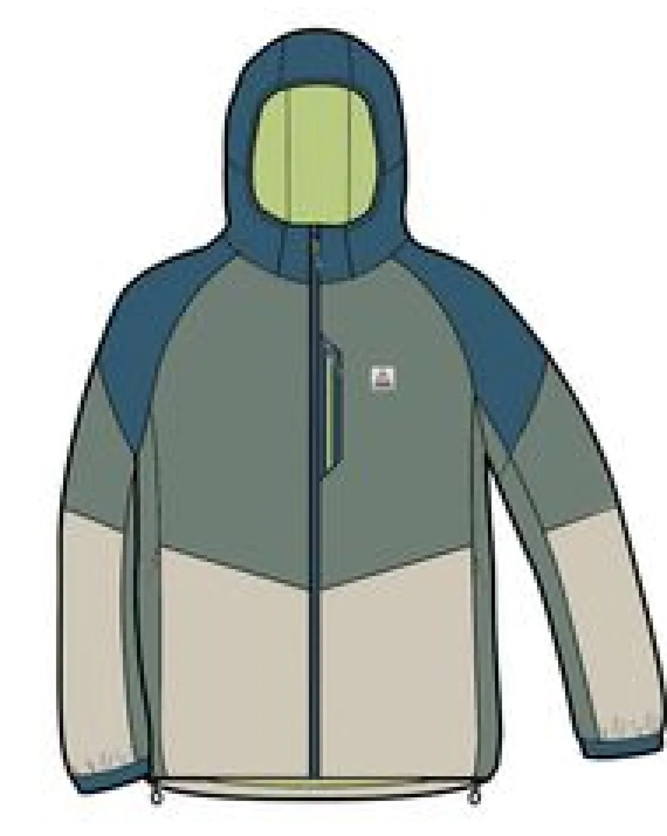 Daybreak Light Recycelte Thermore® Isolierte Jacke - Pistazie/Blaustahl