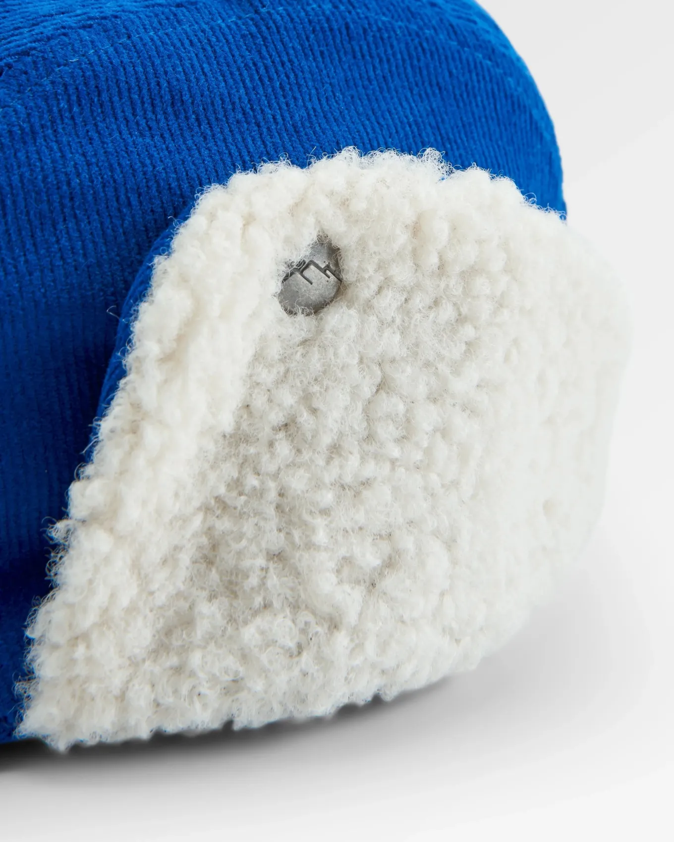 Daytime Recycelte Baumwolle Sherpa-gefütterte Mütze - Azurblau