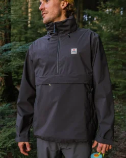 Diablo Wasserabweisender Smock aus recyceltem Material - Verblasstes Schwarz