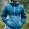Downpour Recycelte Wasserdichte Jacke - Gezeitenblau/Blaustahl
