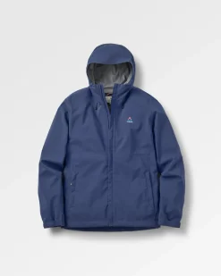 Downpour Recycelte Wasserdichte Jacke - Tiefes Marineblau