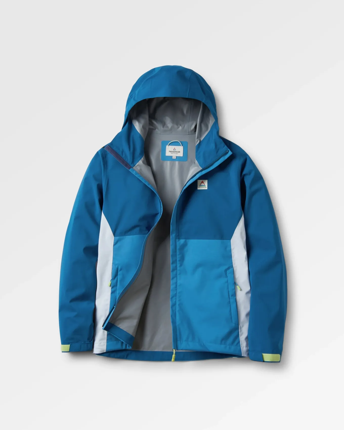 Downpour Recycelte Wasserdichte Jacke - Gezeitenblau/Blaustahl