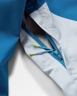 Downpour Recycelte Wasserdichte Jacke - Gezeitenblau/Blaustahl