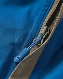 Downpour Recycelte Wasserdichte Jacke - Gezeitenblau/Arktis/Staubige Olive