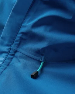 Downpour Recycelte Wasserdichte Jacke - Gezeitenblau/Blaustahl