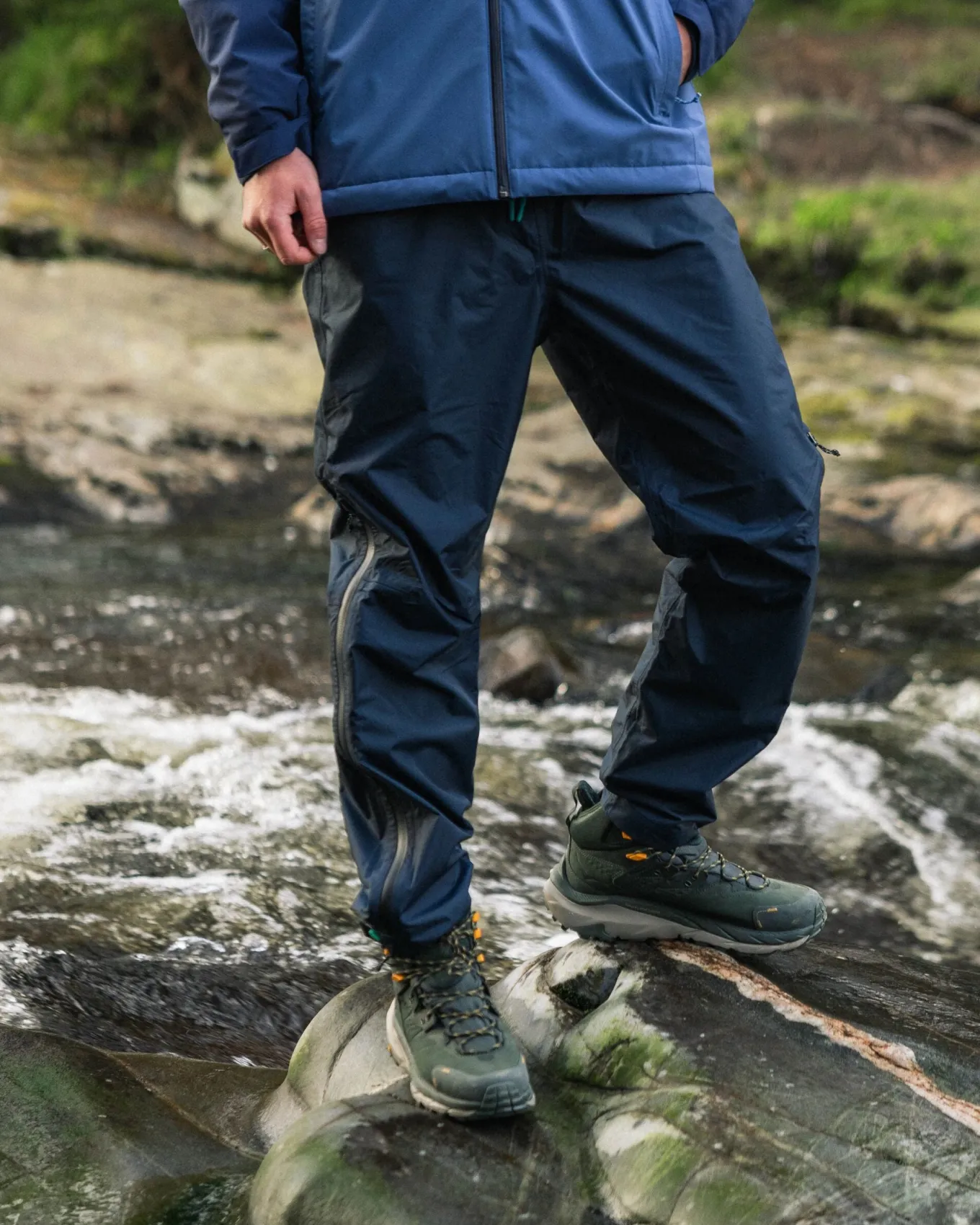 Droplet wasserdichte recycelte Hose - Tiefes Marineblau