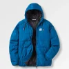 Dylan Recycelte Isolierte Jacke mit Reißverschluss - Gezeitenblau