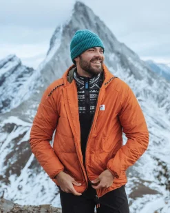 Dylan Recycelte Isolierte Jacke mit Reißverschluss - Gebranntes Orange