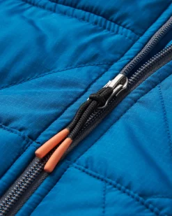 Dylan Recycelte Isolierte Jacke mit Reißverschluss - Gezeitenblau