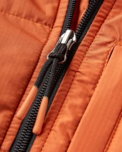 Dylan Recycelte Isolierte Jacke mit Reißverschluss - Gebranntes Orange