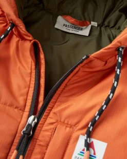 Dylan Recycelte Isolierte Jacke mit Reißverschluss - Gebranntes Orange