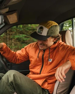 Dylan Recycelte Isolierte Jacke mit Reißverschluss - Gebranntes Orange