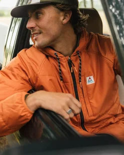 Dylan Recycelte Isolierte Jacke mit Reißverschluss - Gebranntes Orange