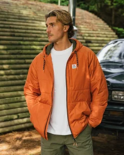 Dylan Recycelte Isolierte Jacke mit Reißverschluss - Gebranntes Orange