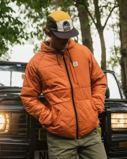 Dylan Recycelte Isolierte Jacke mit Reißverschluss - Gebranntes Orange