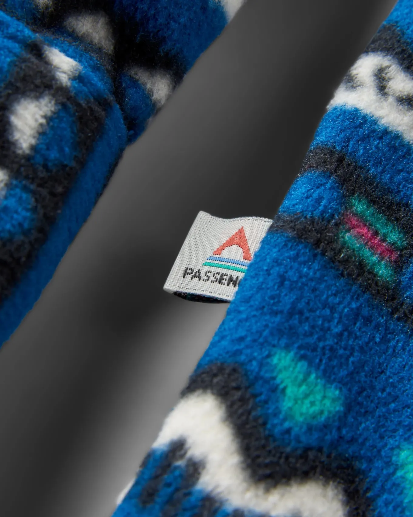 East Recyceltes Polar-Fleece-Hemd - Berg Geo Gezeitenblau