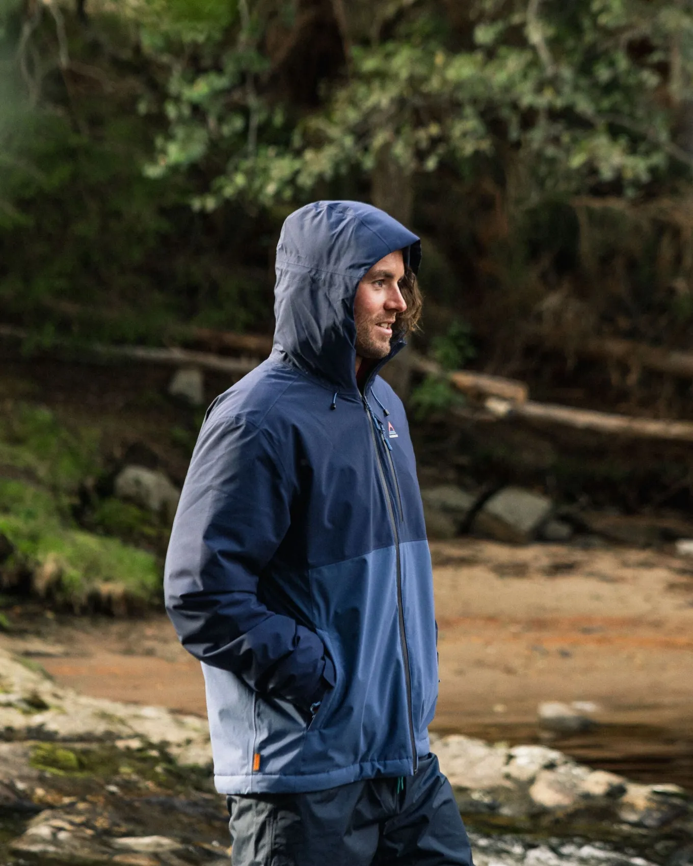 Eclipse isolierte wasserdichte Jacke - Tiefes Marineblau