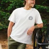 Elbio Recyceltes T-Shirt in entspannter Passform - Weiß