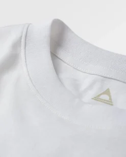 Elbio Recyceltes T-Shirt in entspannter Passform - Weiß