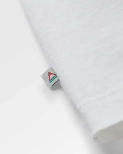 Elbio Recyceltes T-Shirt in entspannter Passform - Weiß