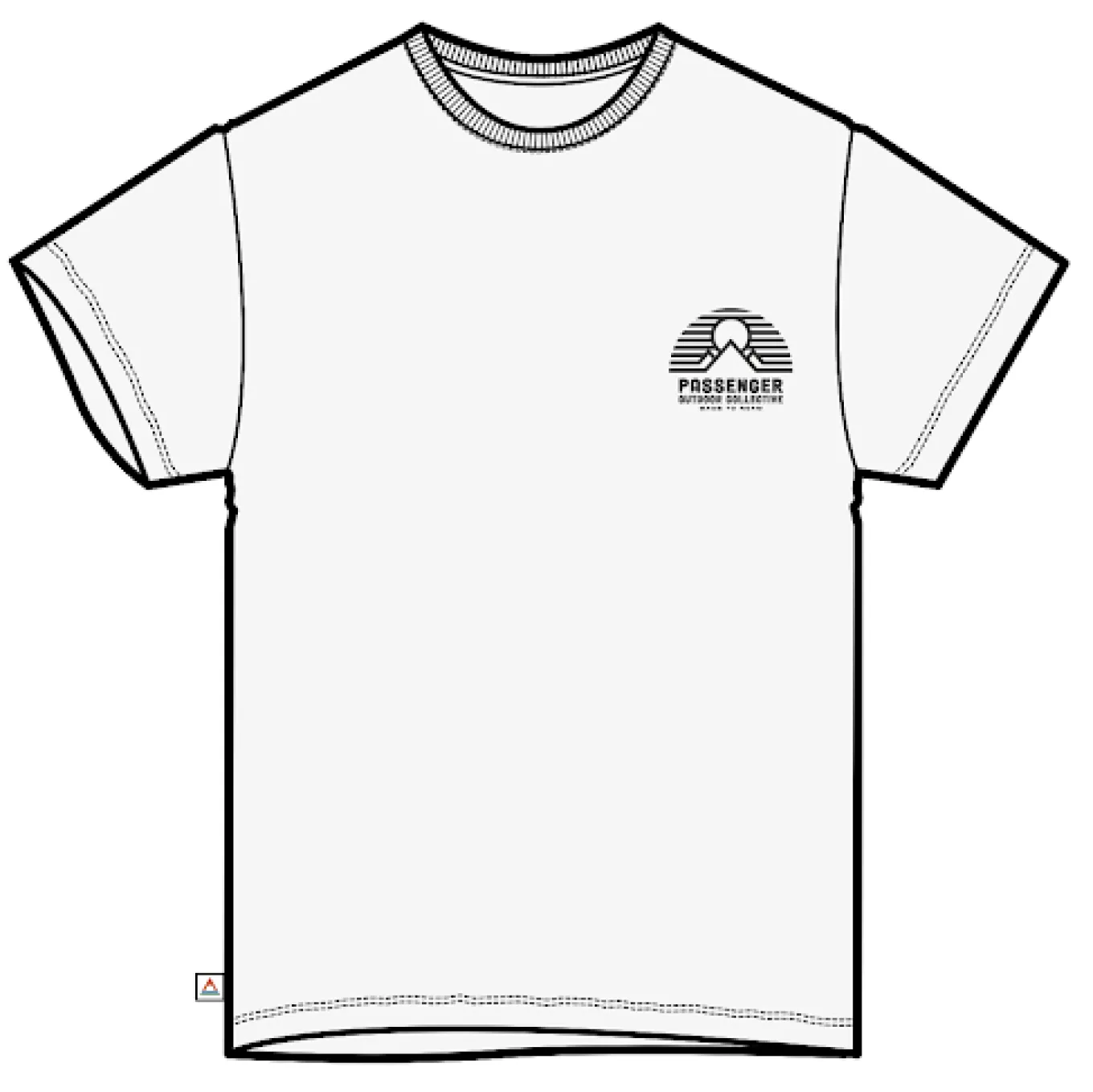 Elbio Recyceltes T-Shirt in entspannter Passform - Weiß