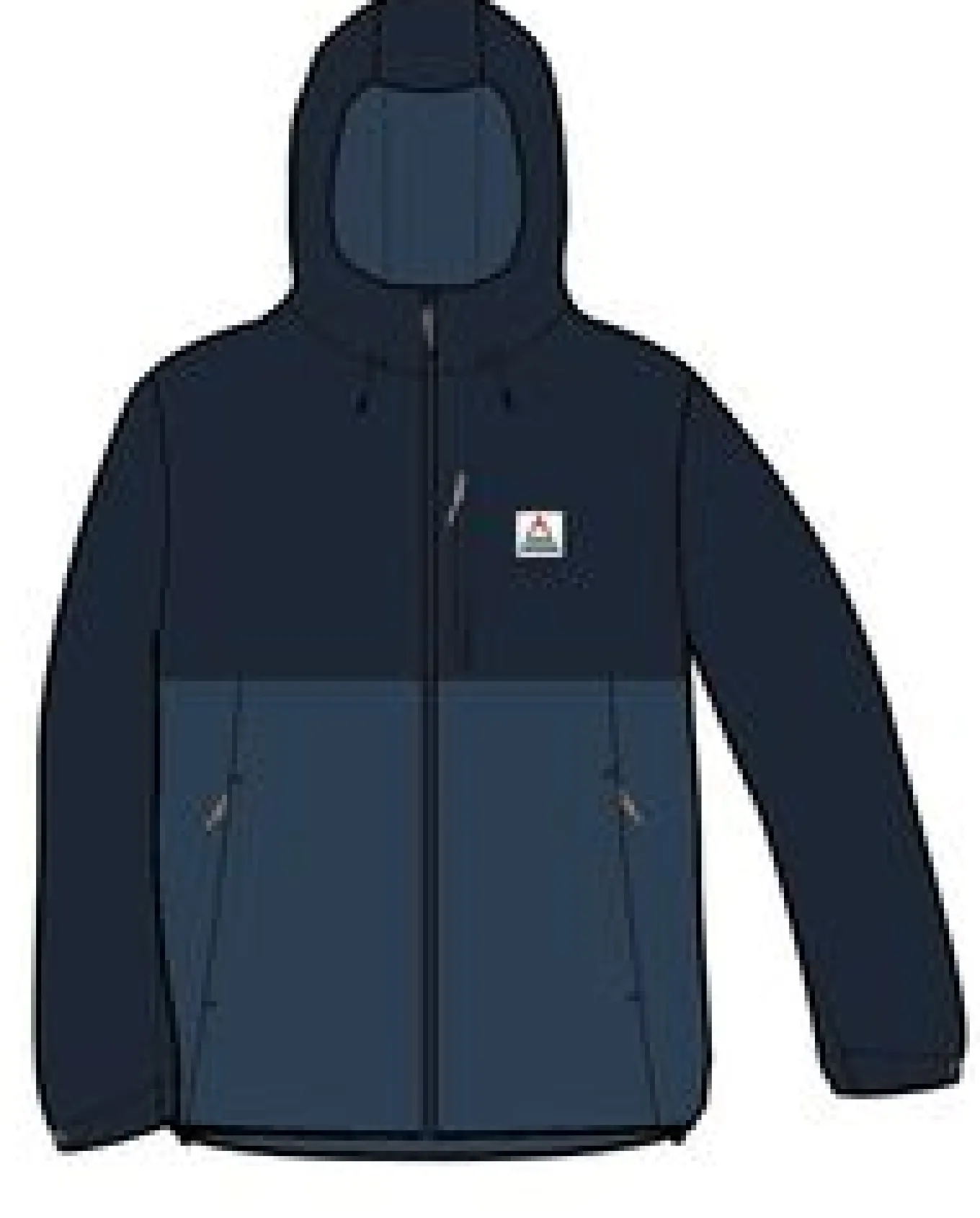 Elevate isolierte wasserdichte Jacke - Tiefes Marineblau