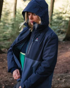Elevate isolierte wasserdichte Jacke - Tiefes Marineblau