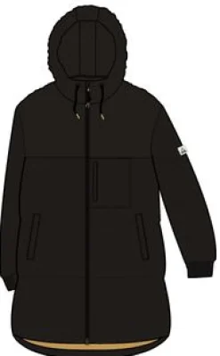 Elowen Kapuzenjacke aus recyceltem Isoliermaterial - Schwarz
