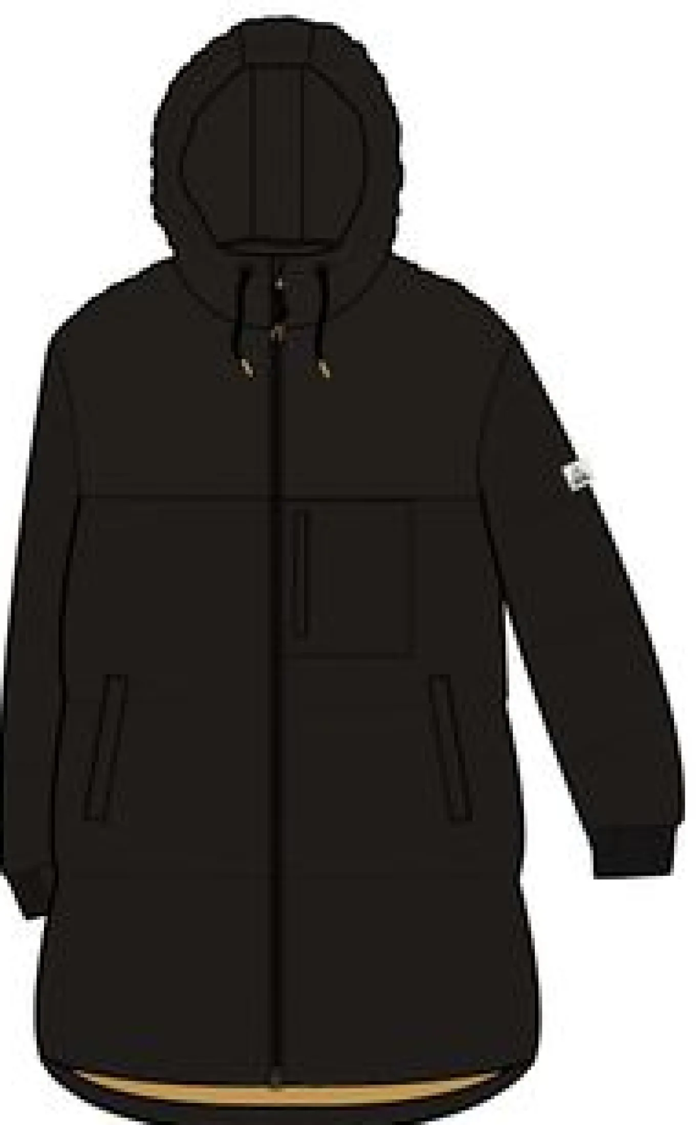 Elowen Kapuzenjacke aus recyceltem Isoliermaterial - Schwarz