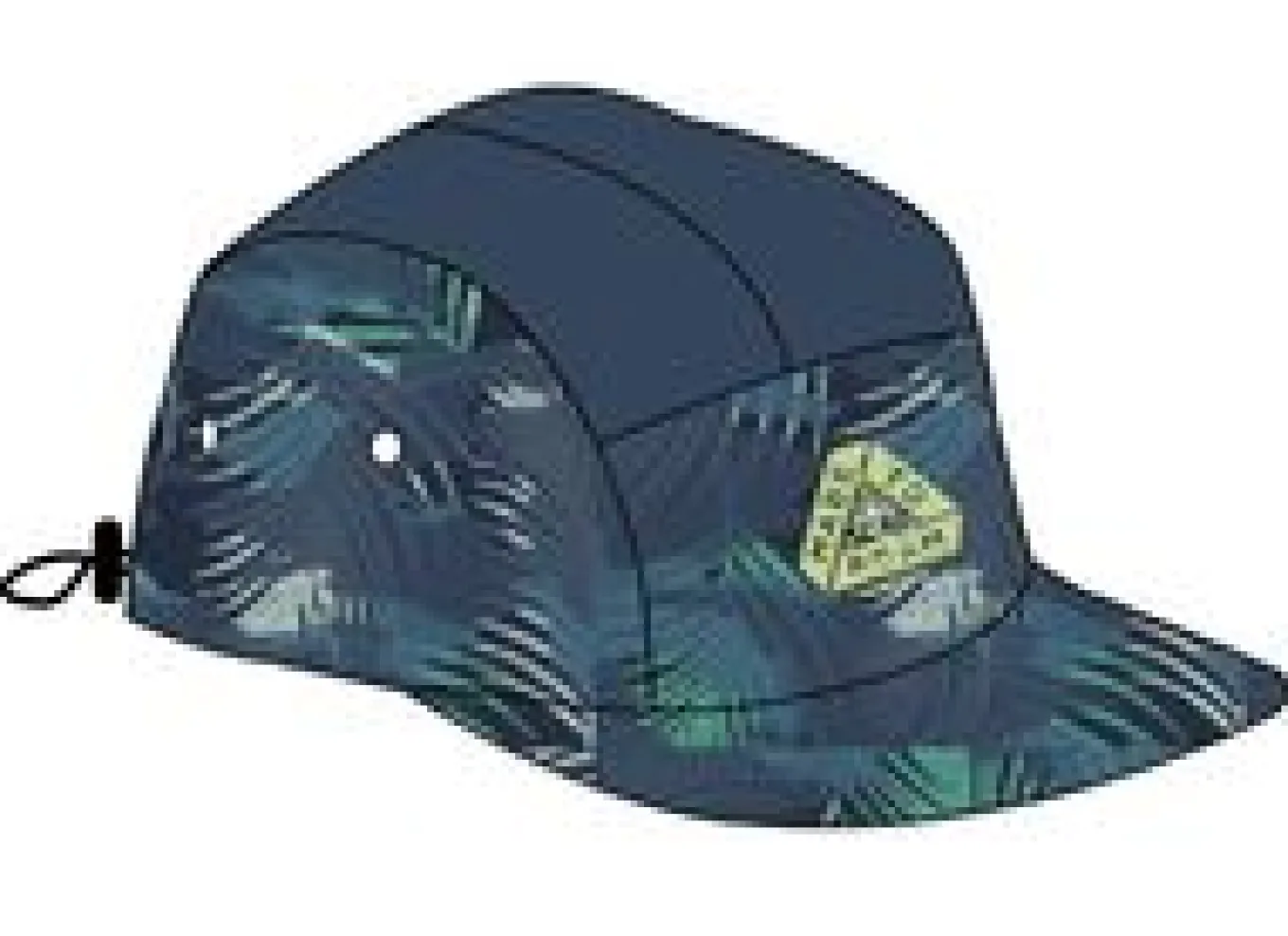 Emerge 5-Panel Trail Cap - Palm Camo Mondlicht