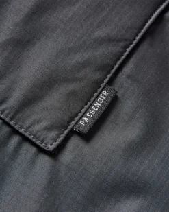 Escapism Recycelter Handtuchgefütterter Surf Poncho - Schwarz