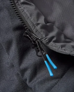 Escapism Recycelter Handtuchgefütterter Surf Poncho - Schwarz
