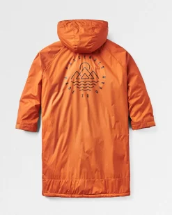 Escapism Recycelter Sherpa-gefütterter Surf Poncho - Rost