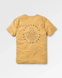 Escapism Recyceltes Baumwoll-T-Shirt - Senfgold