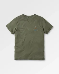 Escapism Recyceltes Baumwoll-T-Shirt - Staubige Olive
