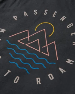 Escapism Recyceltes Baumwoll-T-Shirt - Schwarz