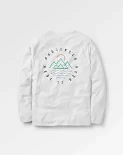 Escapism Recyceltes Langarm-T-Shirt - Weiß