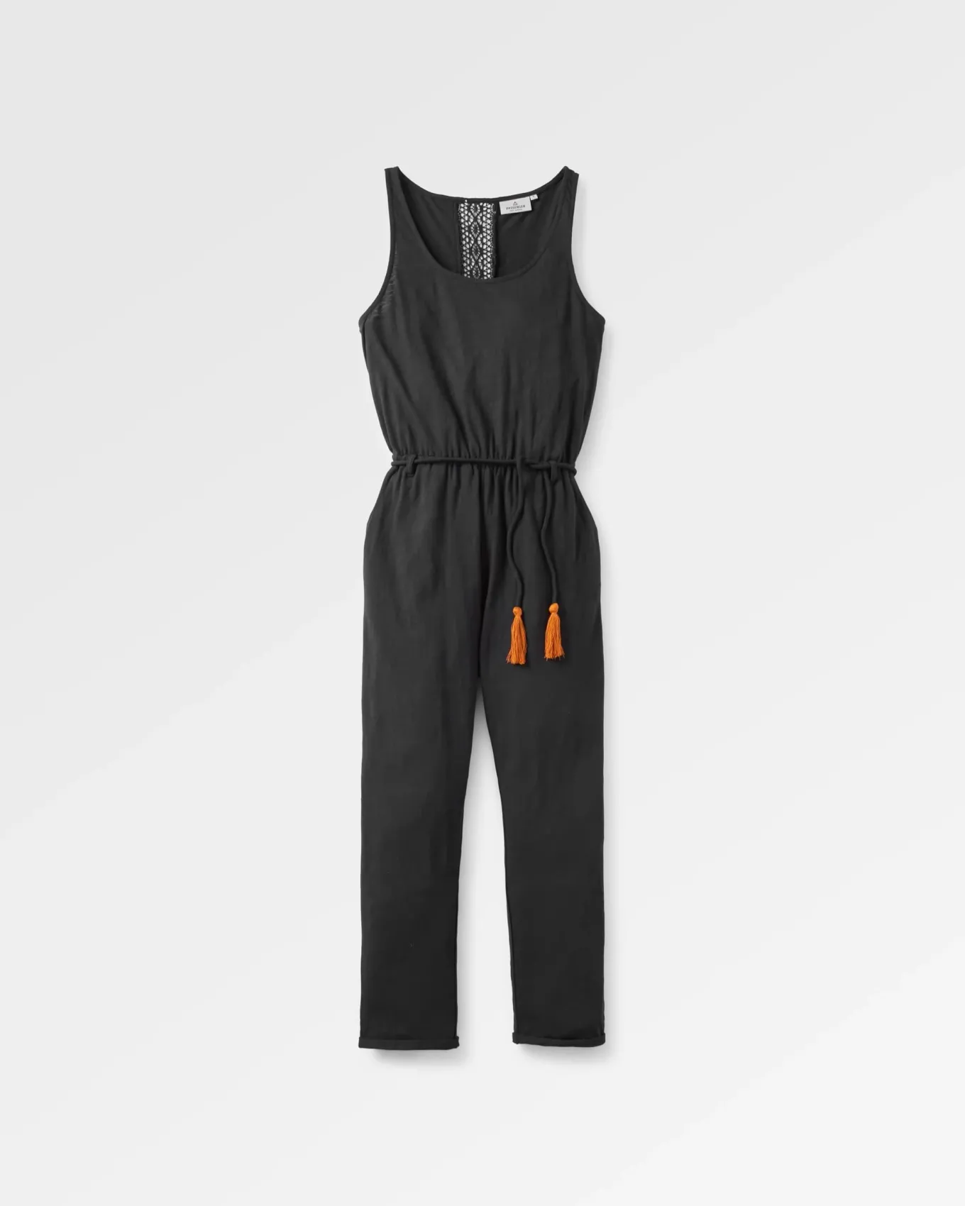 Eva Recycelter Baumwolle Jumpsuit - Schwarz
