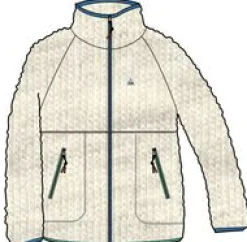 Fairbanks 2.0 Full Zip Recyceltes Sherpa-Fleece - Hafermehl