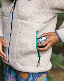 Fairbanks 2.0 Full Zip Recyceltes Sherpa-Fleece - Hafermehl