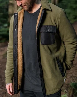 Firelight Sherpa gefüttertes Overshirt - Khaki