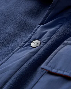 Firelight Sherpa gefüttertes Overshirt - Tiefes Marineblau