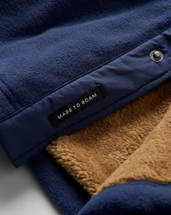 Firelight Sherpa gefüttertes Overshirt - Tiefes Marineblau